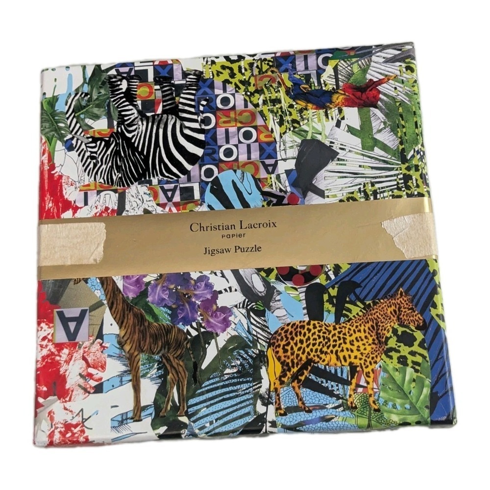 Rare Christian Lacroix Papier Collection Double-Sided Puzzle - Glam'azonia/Bijou